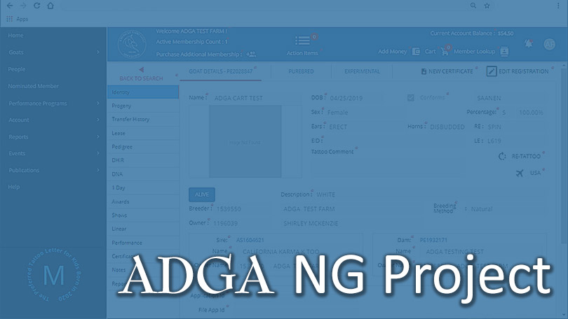 NG Project Demo to Board of Directors - American Dairy Goat 